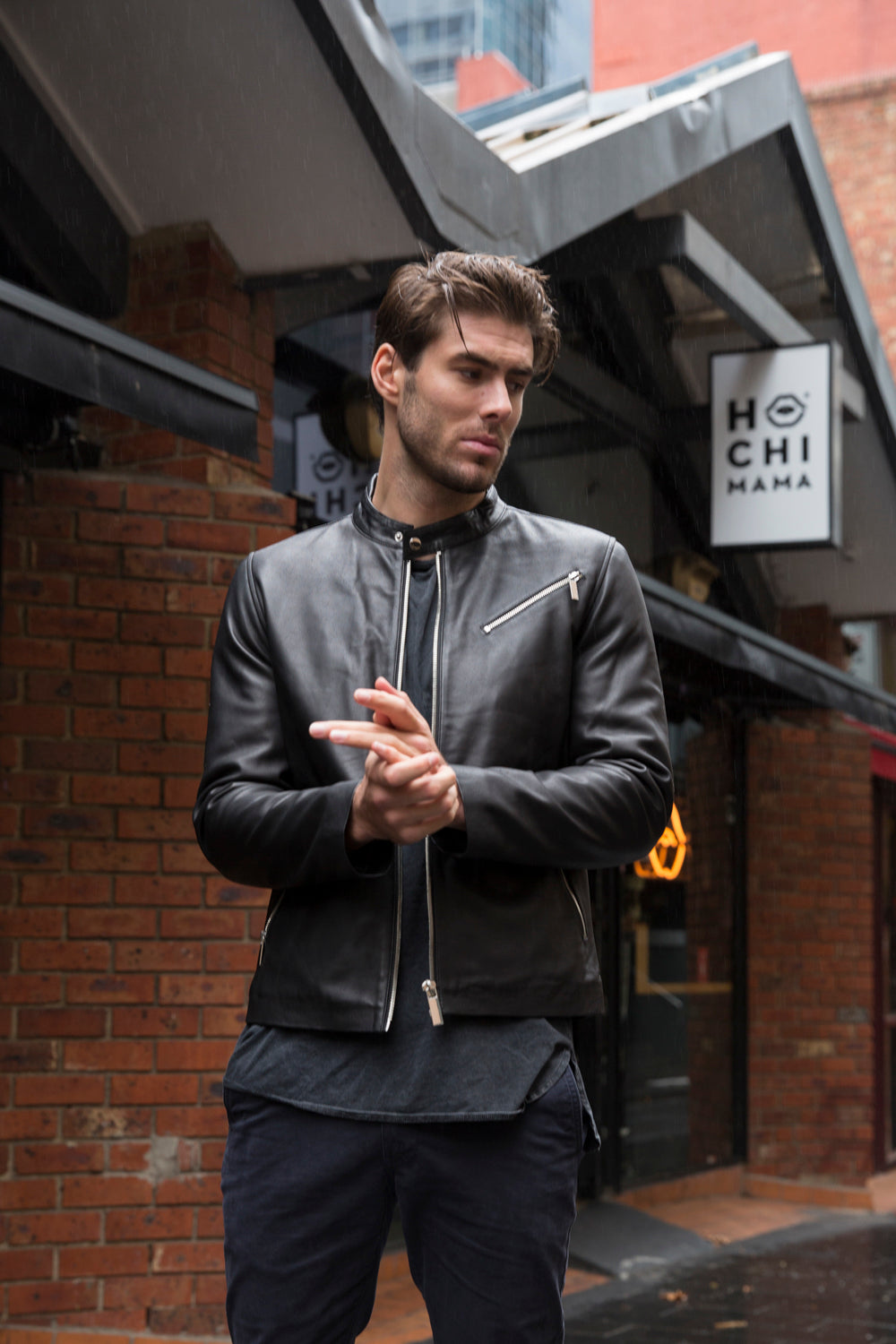 BLK DNM Leather Jacket - The Sophisticated Biker Look |  MEANWHILEINAWESOMETOWN